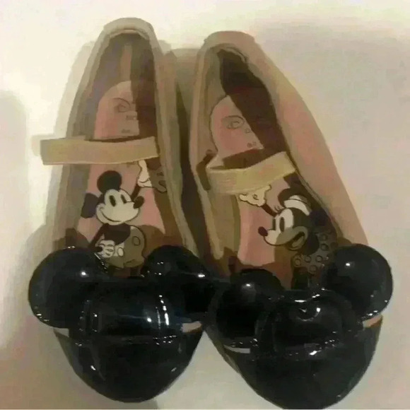 DISNEY ZARA Baby Girls Mickey Mouse ballet flats toddler shoes Size EU 19 / US 4 - Picture 6 of 7